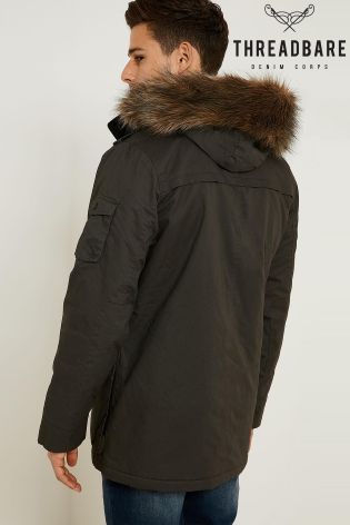 Threadbare Fur Lined Hooded Parka